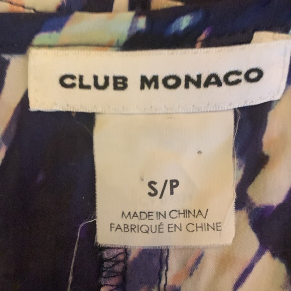 Club Monaco 100% Silk Multi Color Print Tank Blouse - Picture 3 of 4